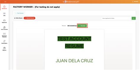 workabroad.ph/candidate/resume|workabroad.com.